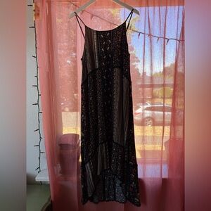 Alice + Olivia Black Floral Maxi Dress